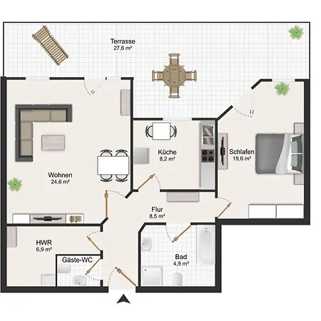 Апартаменты Mare Meerblick